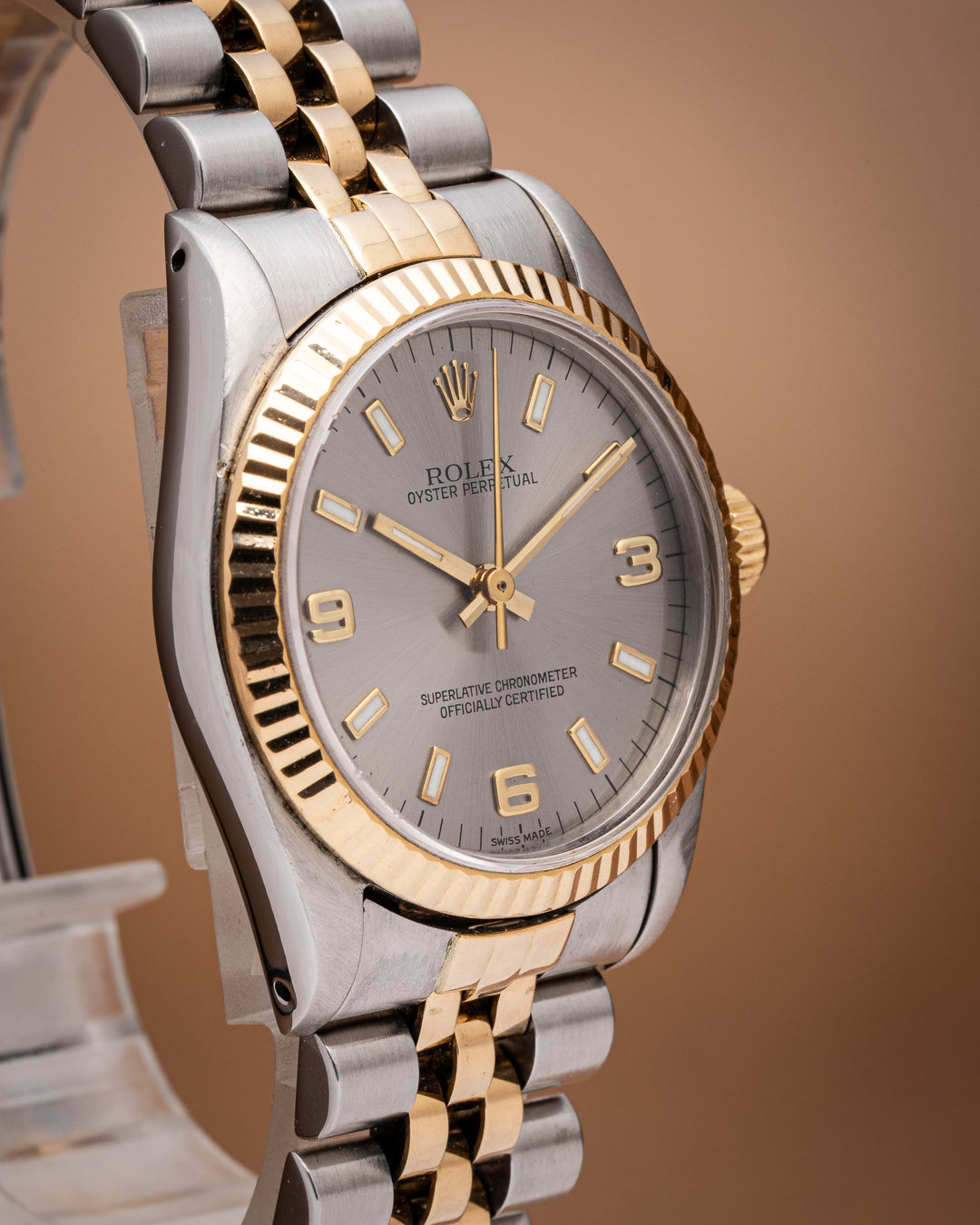 Rolex Stainless Steel and 18k Yellow Gold Women's Oyster Perpetual (67513)