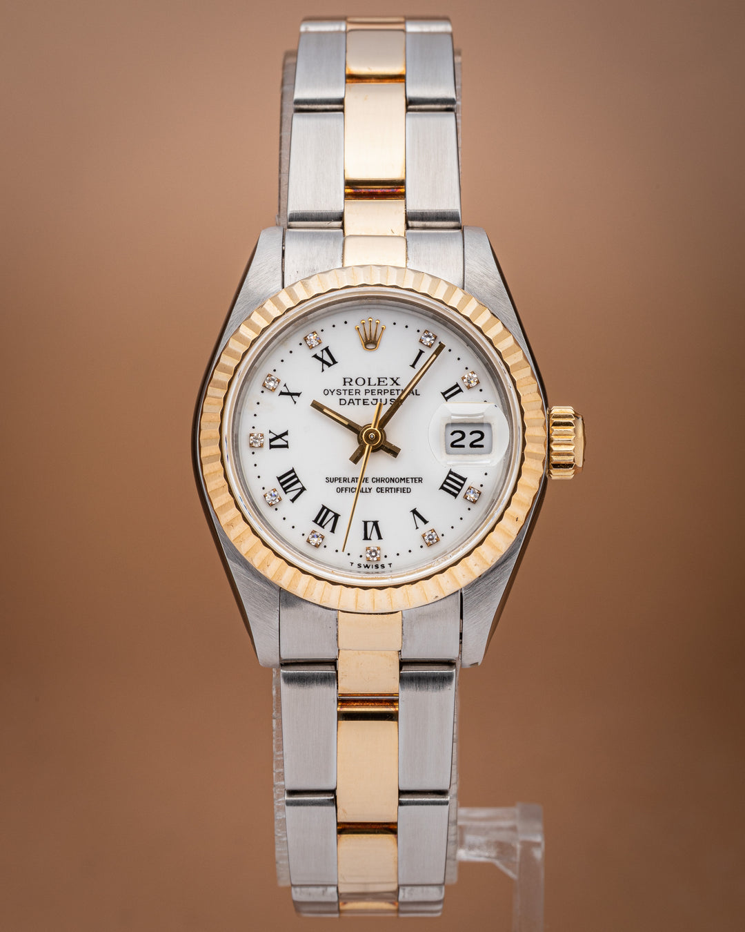 Rolex Stainless Steel and 18k Yellow Gold Women's Datejust (69173)