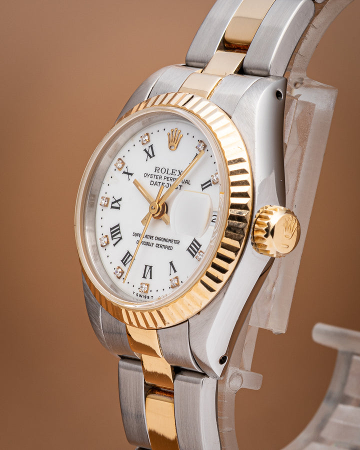 Rolex Stainless Steel and 18k Yellow Gold Women's Datejust (69173)