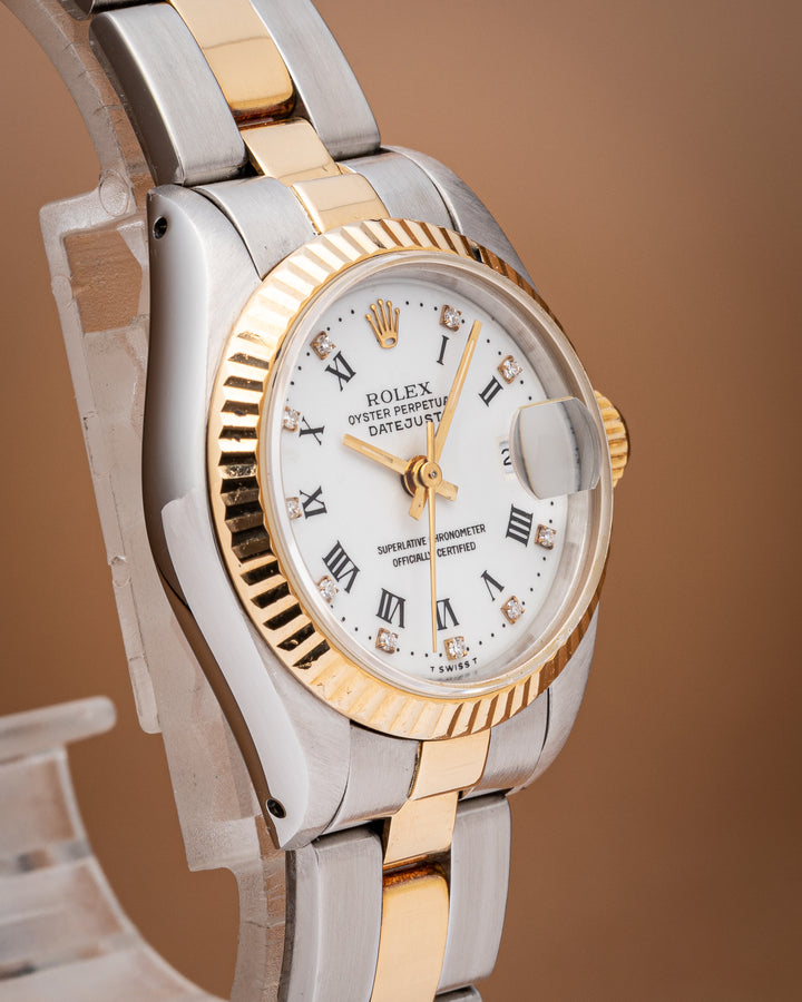Rolex Stainless Steel and 18k Yellow Gold Women's Datejust (69173)