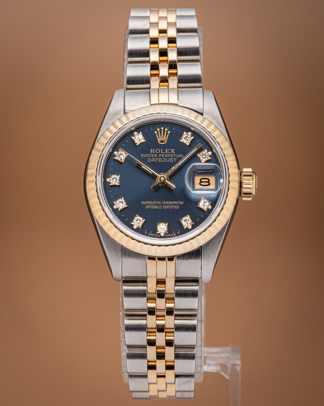 Rolex Stainless Steel and 18k Yellow Gold Women's Datejust (69173)