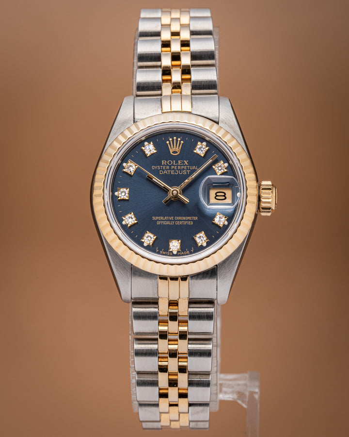 Rolex Stainless Steel and 18k Yellow Gold Women's Datejust (69173)