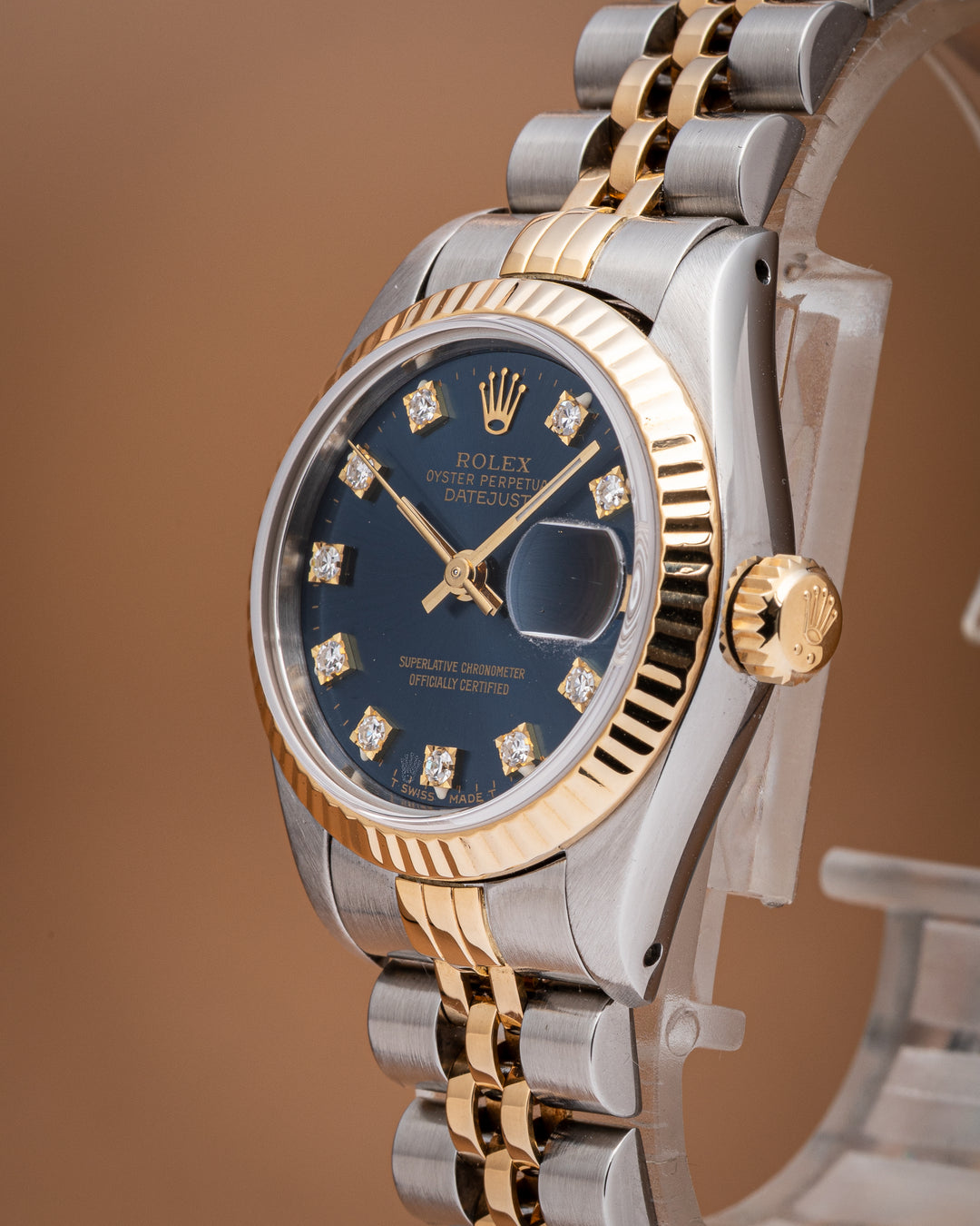 Rolex Stainless Steel and 18k Yellow Gold Women's Datejust (69173)