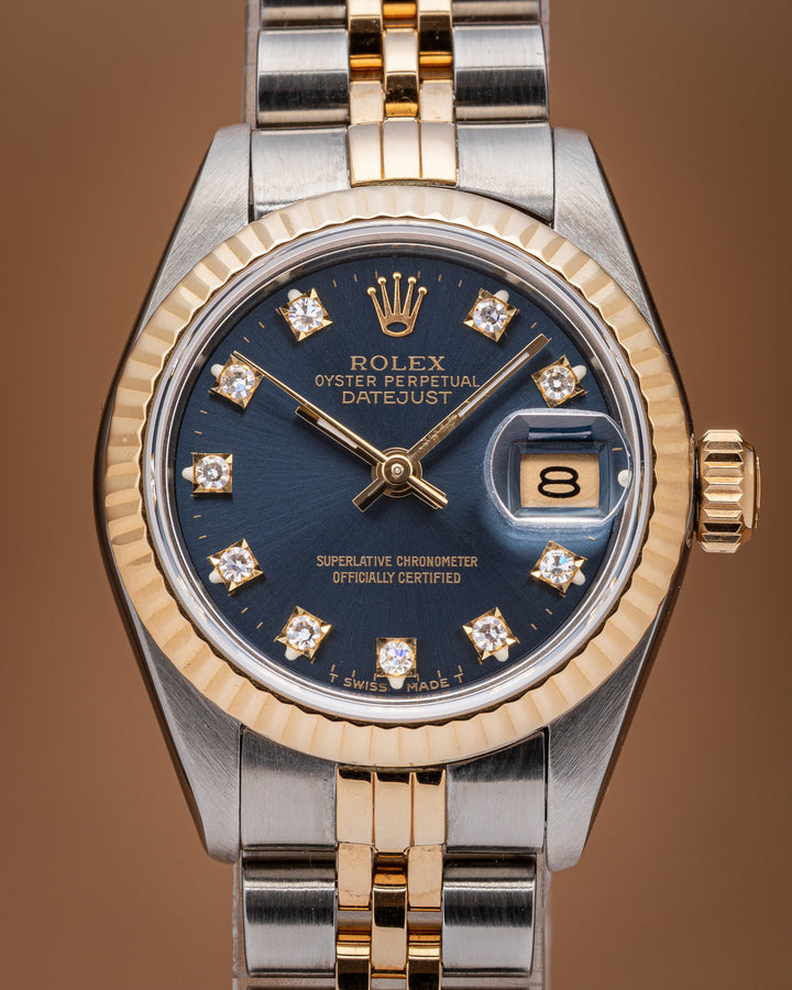 Rolex Stainless Steel and 18k Yellow Gold Women's Datejust (69173)