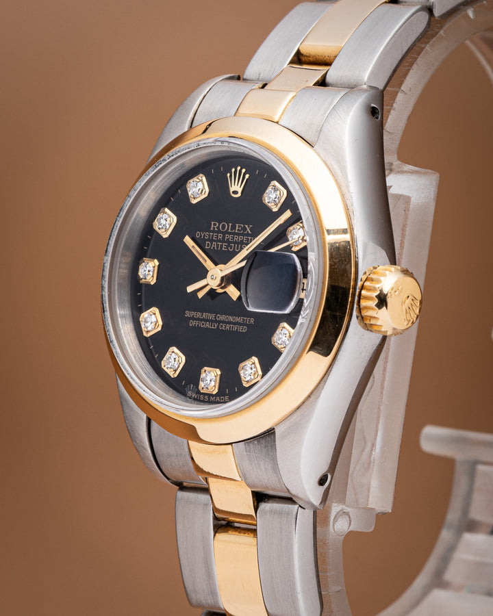 Rolex Stainless Steel and 18k Yellow Gold Women's Datejust (69163)