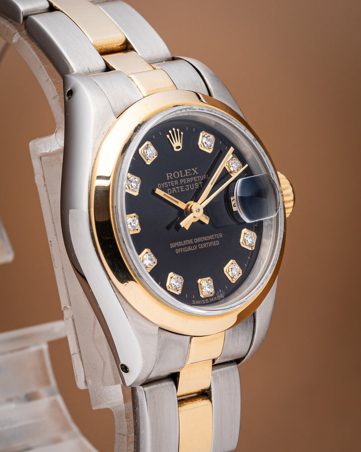 Rolex Stainless Steel and 18k Yellow Gold Women's Datejust (69163)