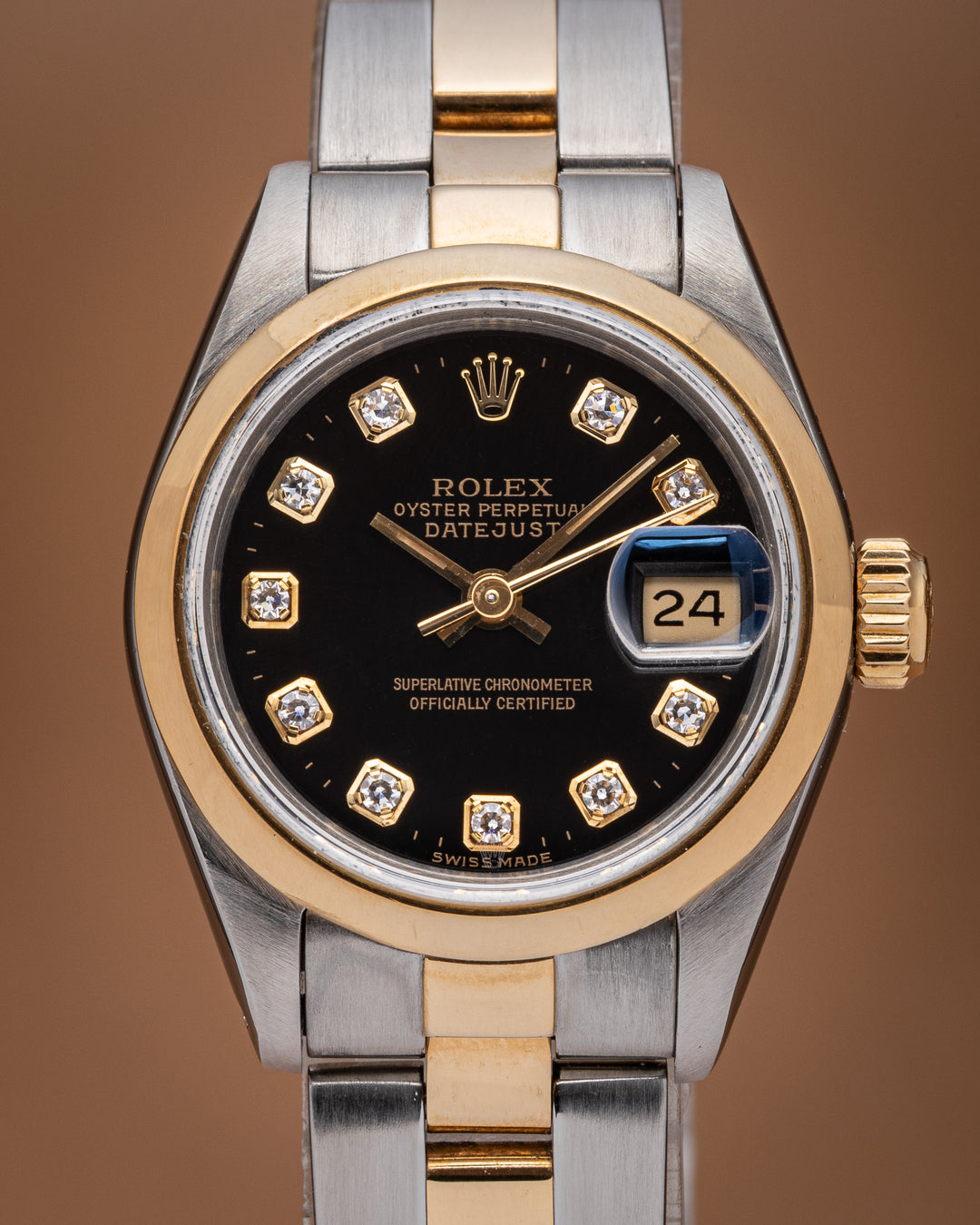 Rolex Stainless Steel and 18k Yellow Gold Women's Datejust (69163)