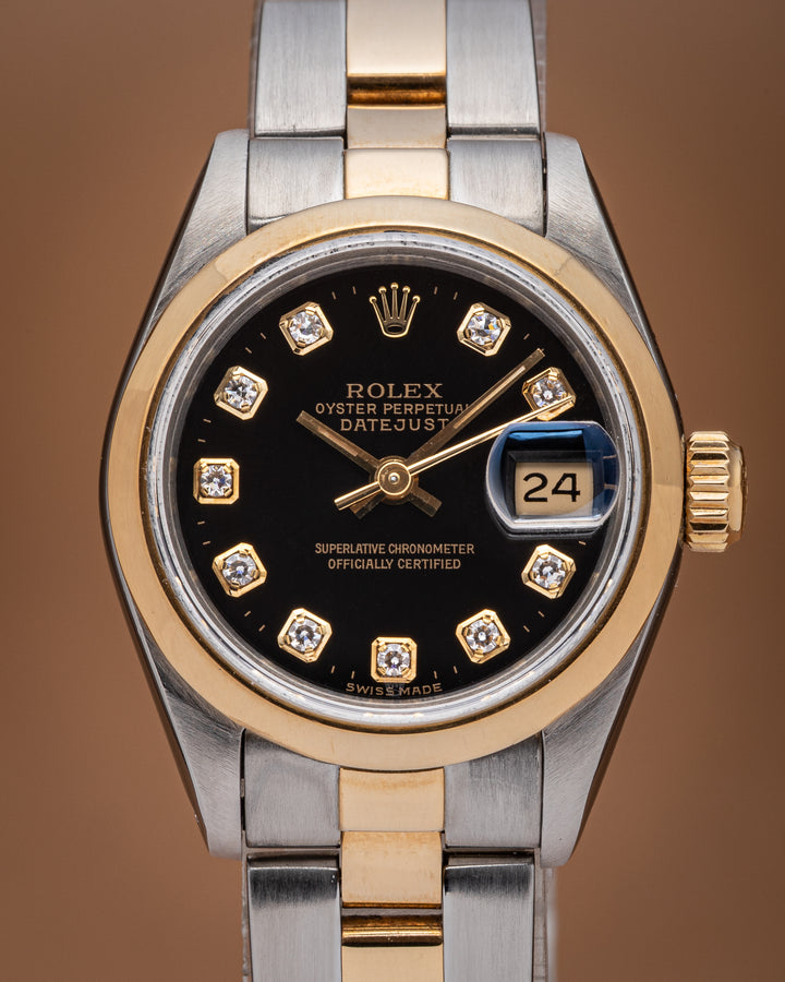 Rolex Stainless Steel and 18k Yellow Gold Women's Datejust (69163)