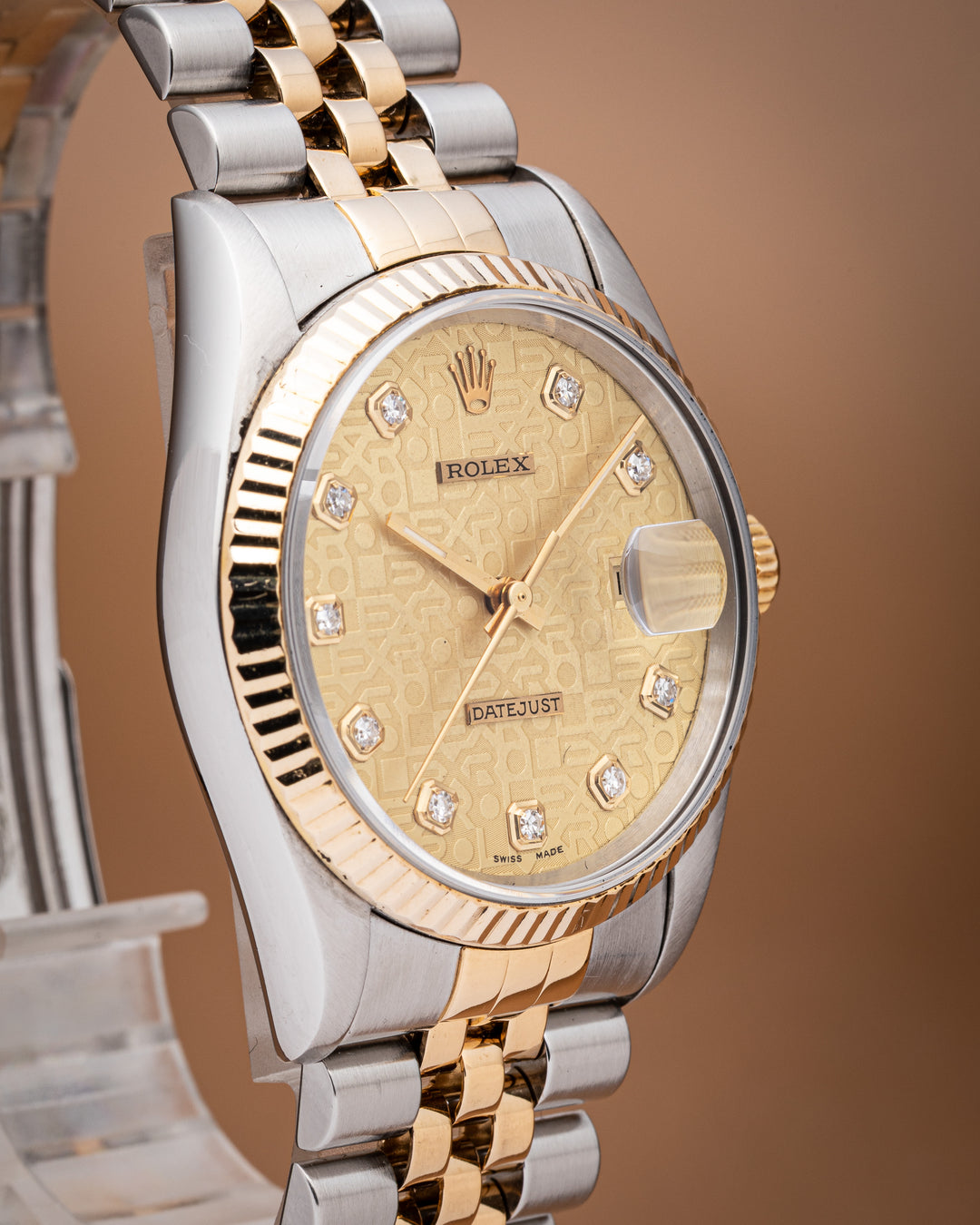Rolex Stainless Steel and 18k Yellow Gold Datejust (16233)