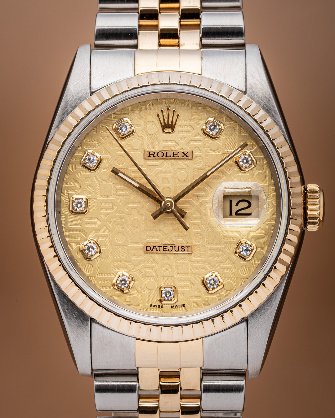 Rolex Stainless Steel and 18k Yellow Gold Datejust (16233)