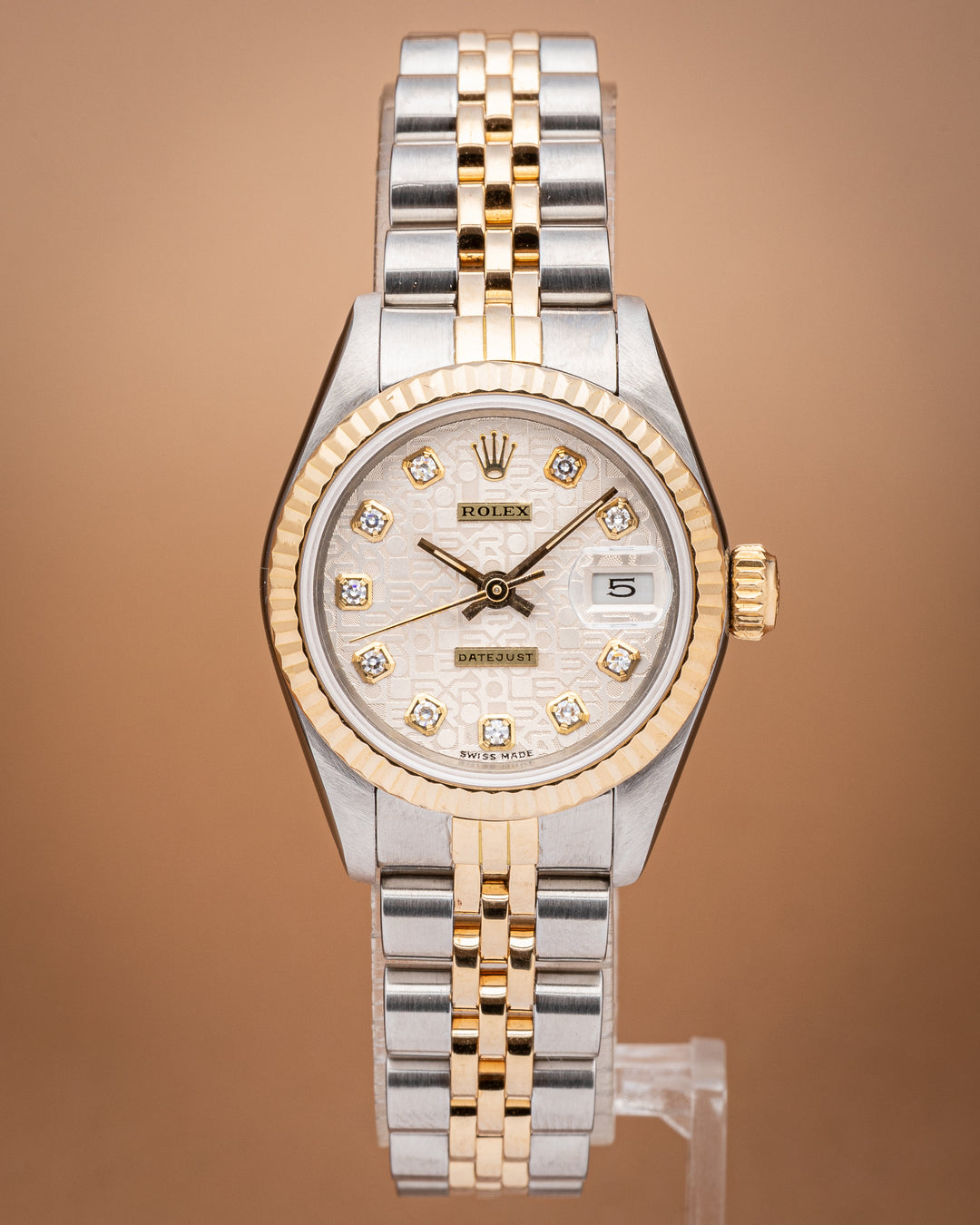 Rolex Stainless Steel and 18k Yellow Gold Women's Datejust (69173)