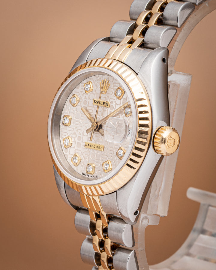 Rolex Stainless Steel and 18k Yellow Gold Women's Datejust (69173)