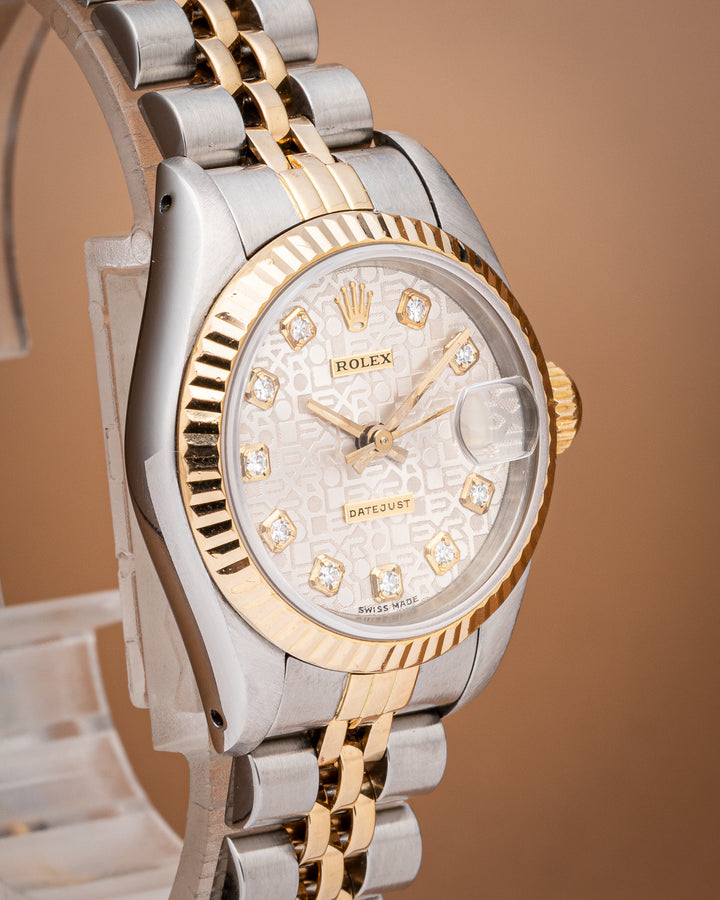 Rolex Stainless Steel and 18k Yellow Gold Women's Datejust (69173)