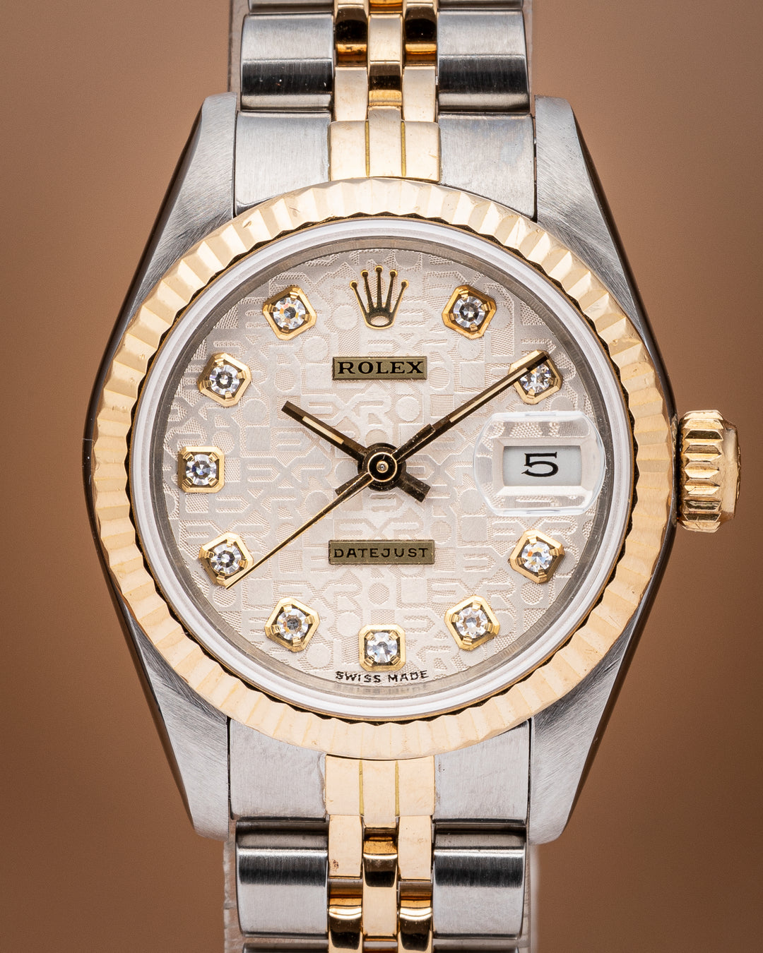 Rolex Stainless Steel and 18k Yellow Gold Women's Datejust (69173)