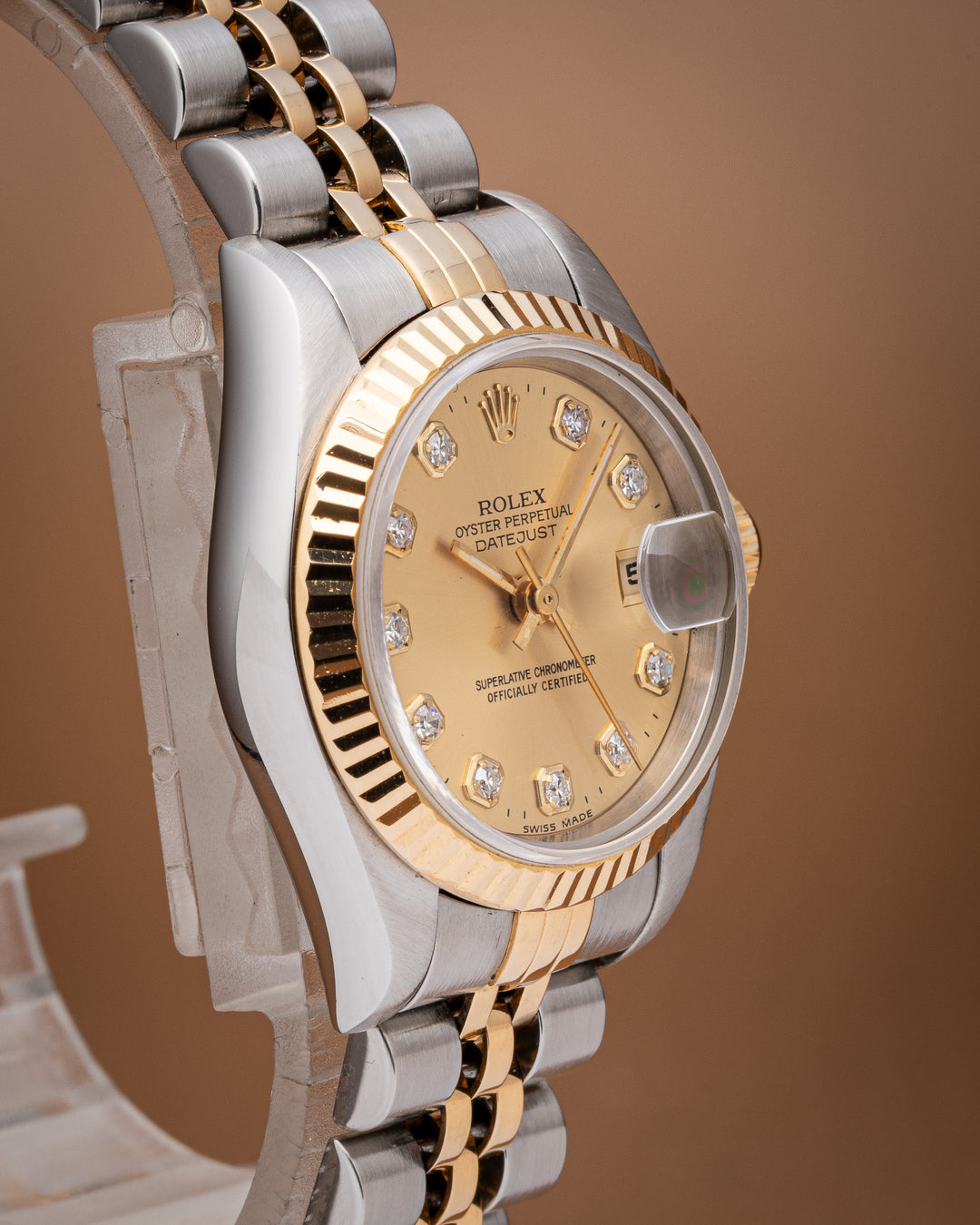 Rolex Stainless Steel and 18k Yellow Gold Women's Datejust (69173)
