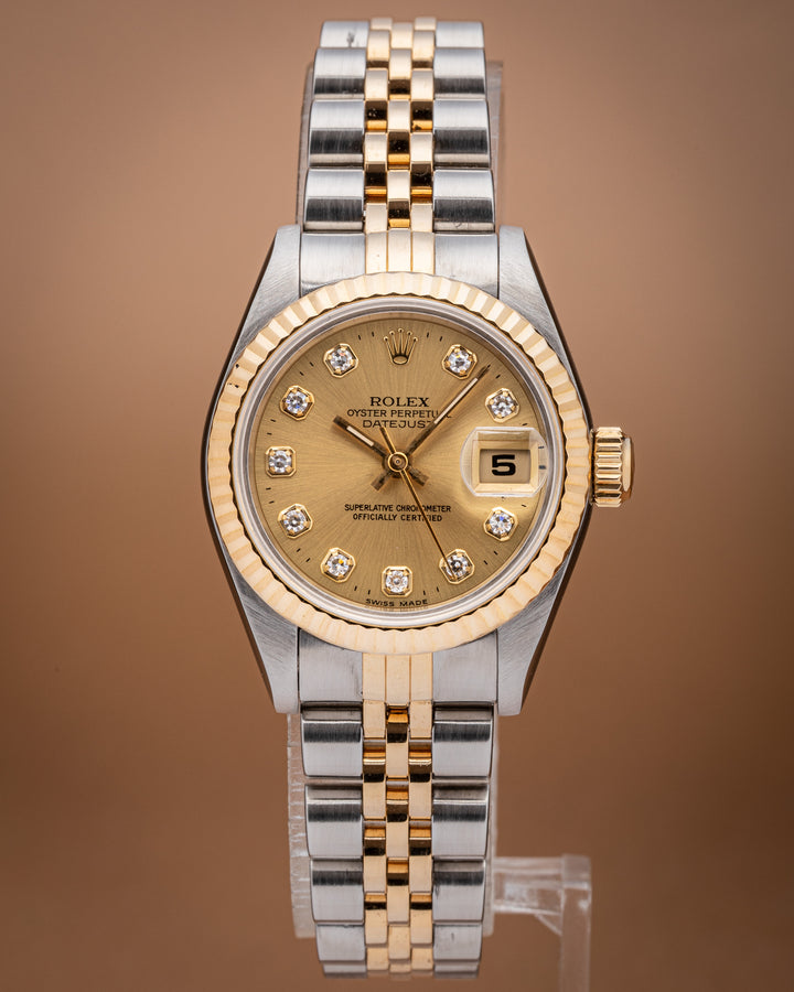 Rolex Stainless Steel and 18k Yellow Gold Women's Datejust (69173)