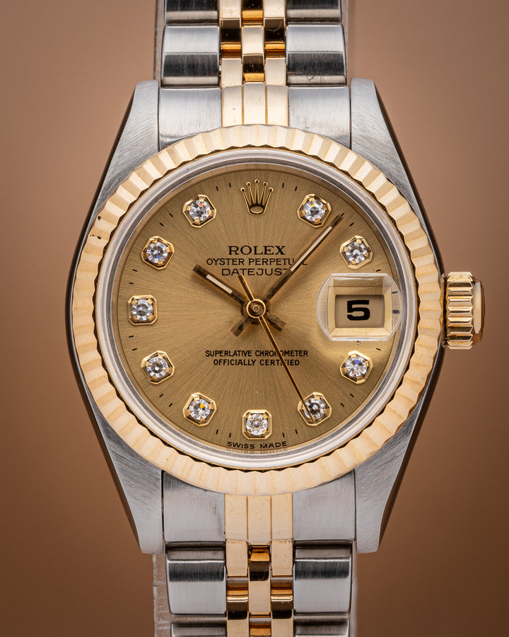 Rolex Stainless Steel and 18k Yellow Gold Women's Datejust (69173)