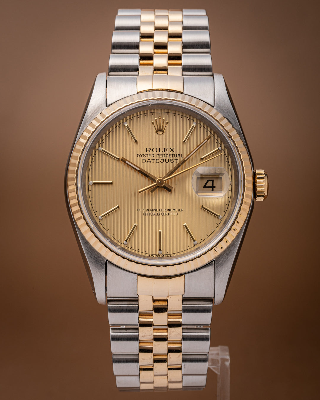Rolex Stainless Steel and 18k Yellow Gold Datejust (16233)