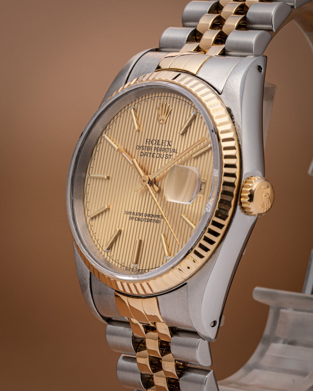 Rolex Stainless Steel and 18k Yellow Gold Datejust (16233)