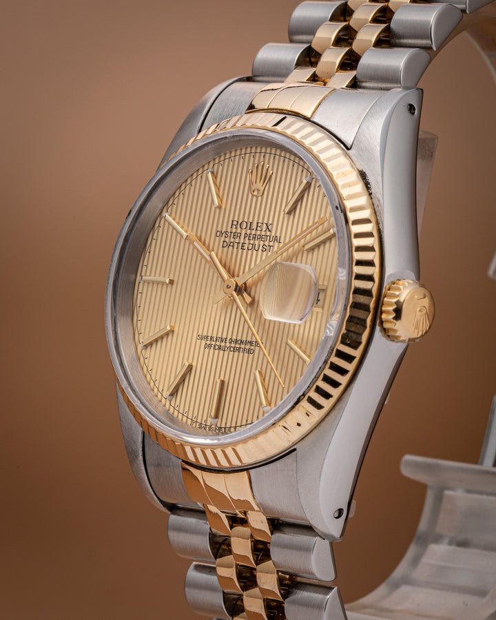 Rolex Stainless Steel and 18k Yellow Gold Datejust (16233)