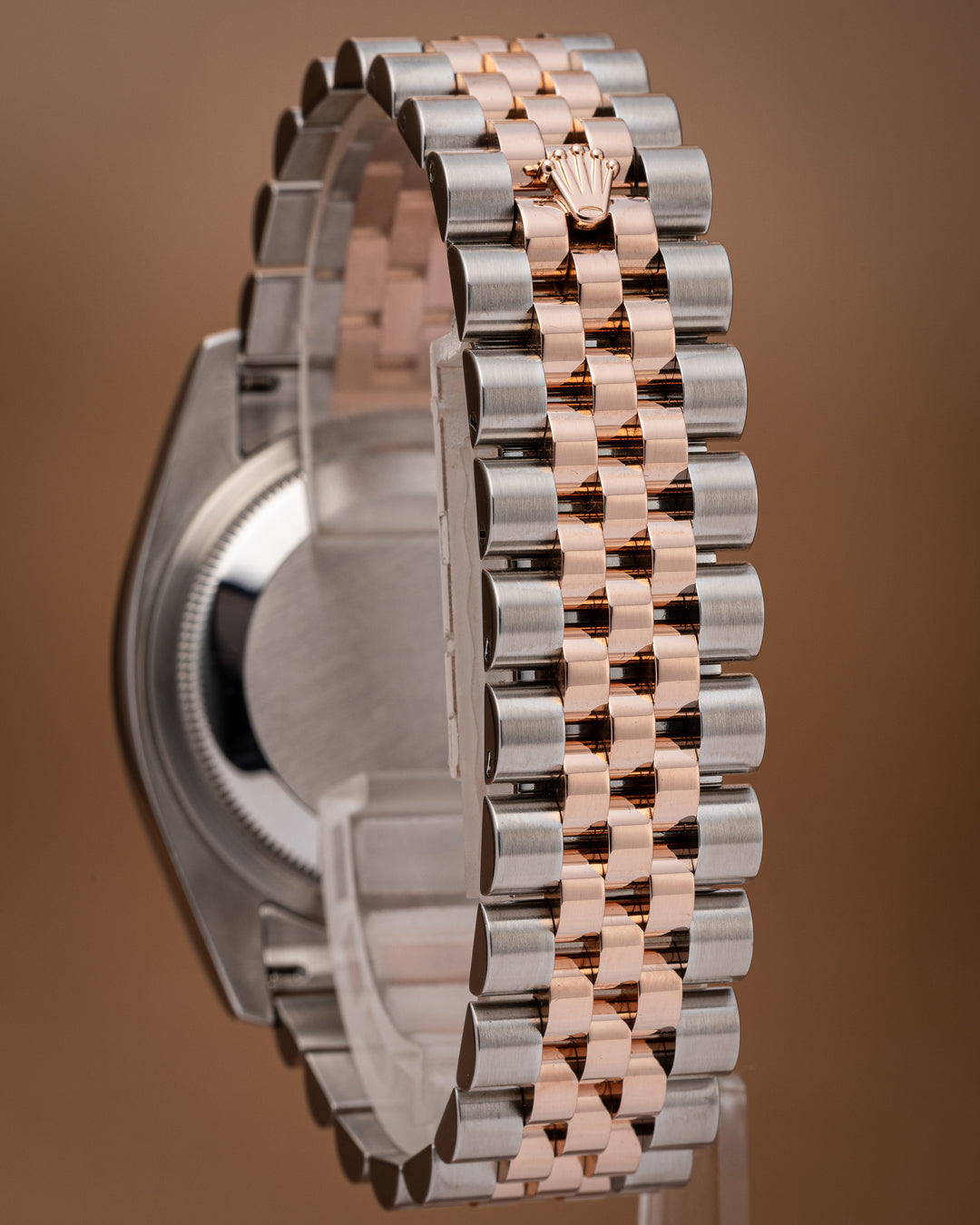 Rolex Stainless Steel and 18k Rose Gold Datejust (116201)