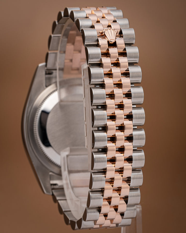 Rolex Stainless Steel and 18k Rose Gold Datejust (116201)