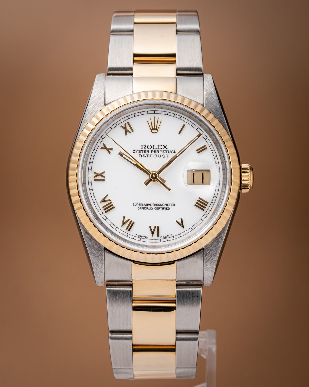 Rolex Stainless Steel and 18k Yellow Gold Datejust (16233)