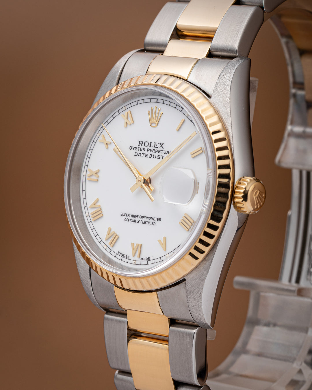 Rolex Stainless Steel and 18k Yellow Gold Datejust (16233)