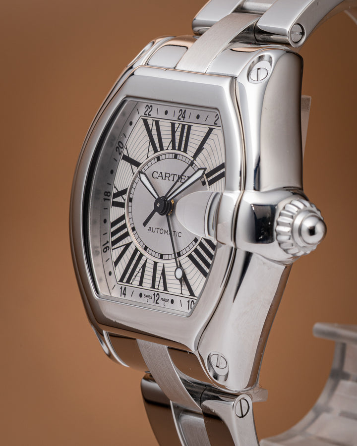 Cartier Stainless Steel Roadster GMT XL (W62032X6)