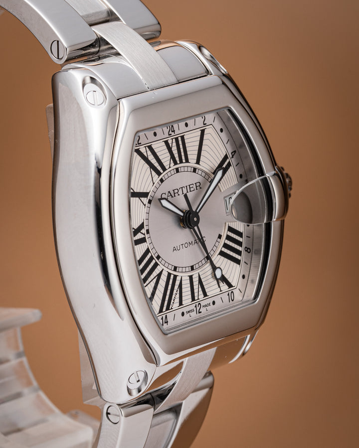 Cartier Stainless Steel Roadster GMT XL (W62032X6)