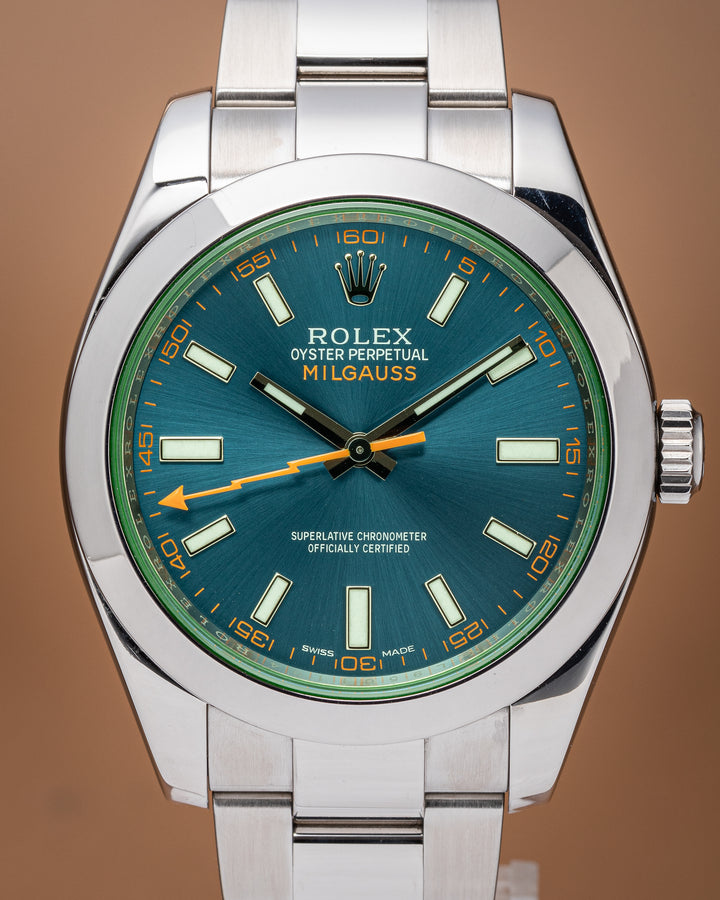 Rolex Stainless Steel Milgauss Z-Blue (116400GV)