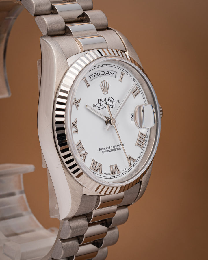 Rolex 18k White Gold Day-Date (18239)