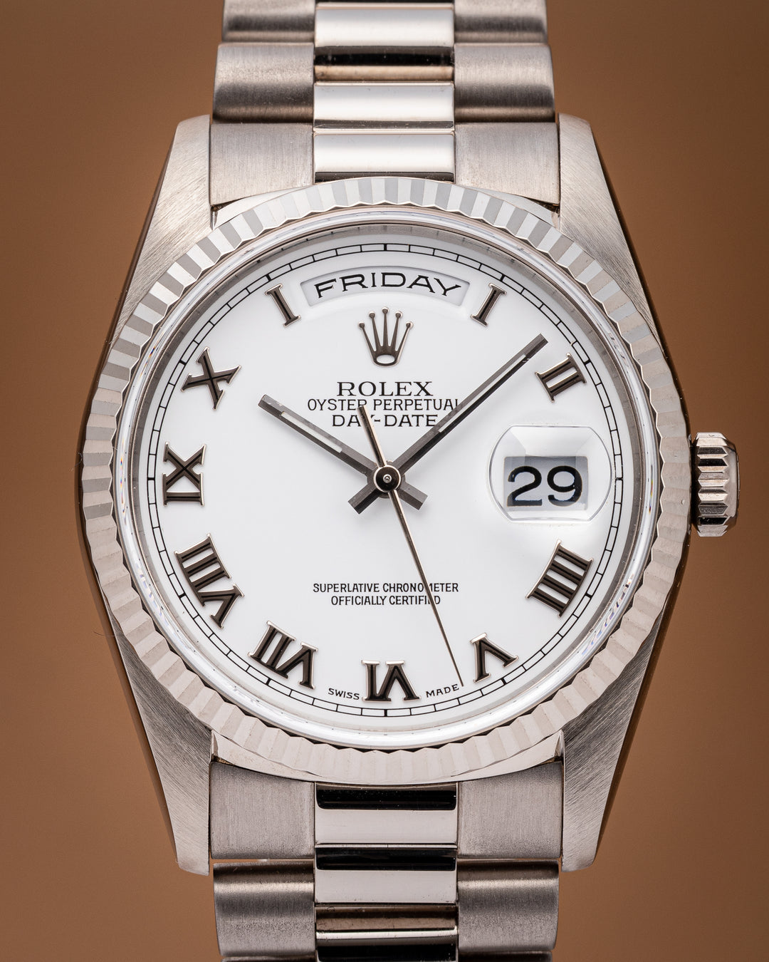 Rolex 18k White Gold Day-Date (18239)