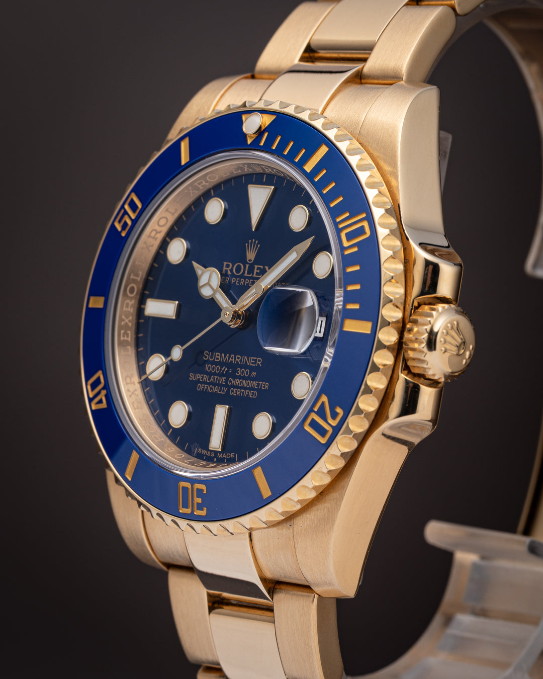 Rolex 18k Yellow Gold Submariner Date (116618LB)