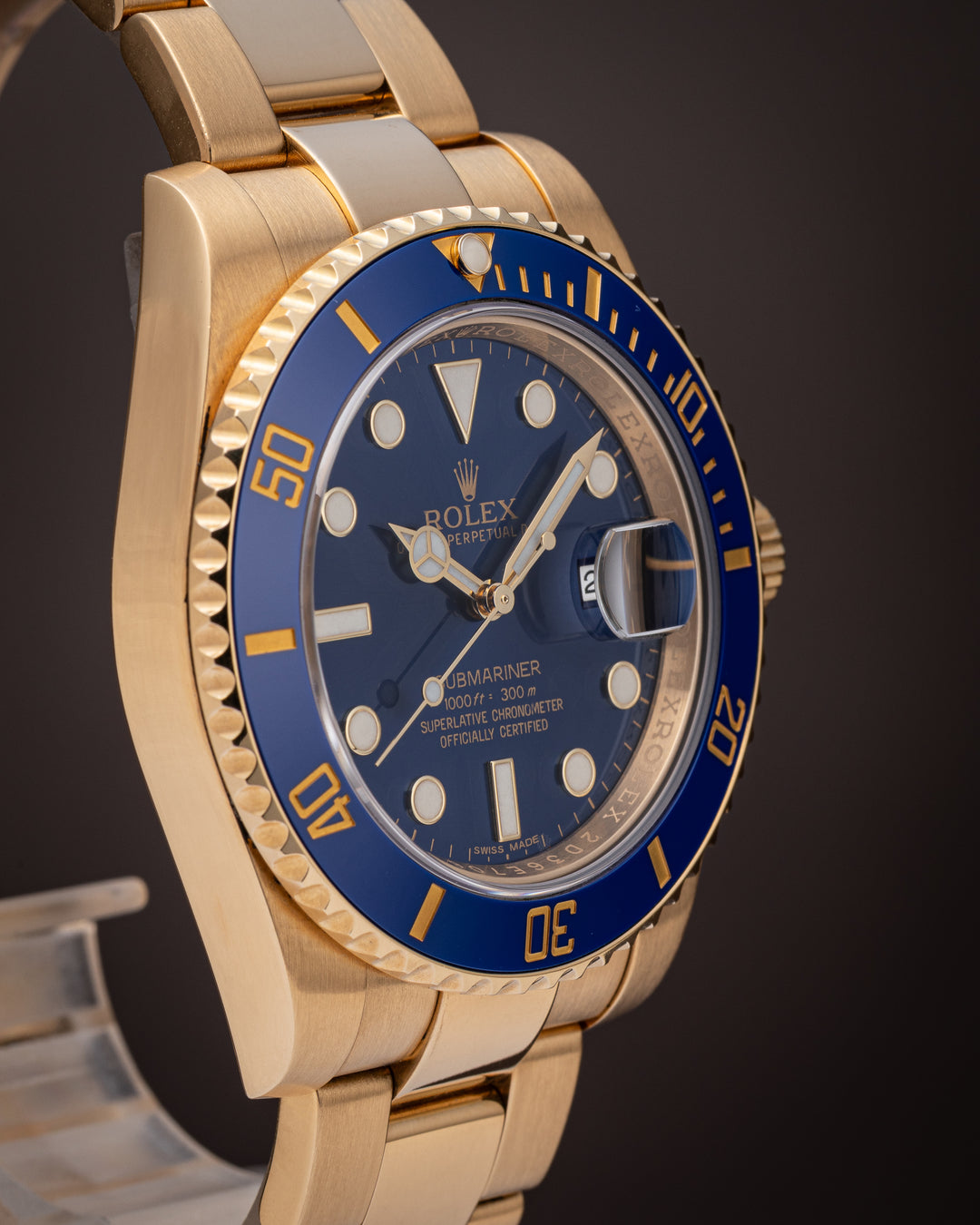 Rolex 18k Yellow Gold Submariner Date (116618LB)
